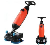 Walk Behind Floor Scrubber Machine with High Cleaning Efficiency and Portable Rechargeable Design for Commercial and Industrial Use