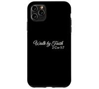 Walk by Faith 2 Corinthians 5:7 Christian Scripture Quote Case for iPhone 11 Pro Max