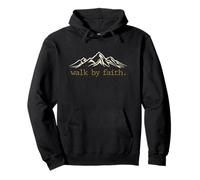 Walk by Faith 2 Corinthians 5:7 Inspirational Message Design Pullover Hoodie