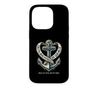Walk By Faith Christian Anchor Cross Hope Design Case for iPhone 14 Pro