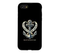 Walk By Faith Christian Anchor Cross Hope Design Case for iPhone SE (2020) / 7/8