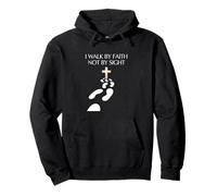 Walk By Faith Christian Footsteps Pullover Hoodie