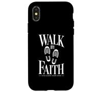 Walk By Faith Eyes Closed Heart Open Christian Case for iPhone X/XS