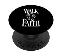 Walk By Faith Eyes Closed Heart Open Christian PopSockets Adhesive PopGrip