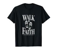 Walk By Faith Eyes Closed Heart Open Christian T-Shirt