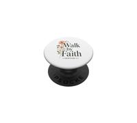Walk By Faith Floral Christian, 2 Corinthians 5:7 Bible PopSockets Adhesive PopGrip