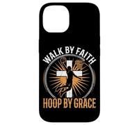 Walk By Faith Hoop By Grace Christian Basketball Case for iPhone 14