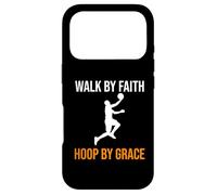 Walk By Faith Hoop By Grace Christian Basketball Case for iPhone 17 Pro