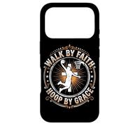 Walk By Faith Hoop By Grace Christian Basketball Case for iPhone 17 Pro