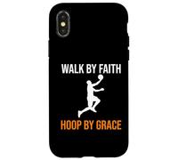 Walk By Faith Hoop By Grace Christian Basketball Case for iPhone X/XS