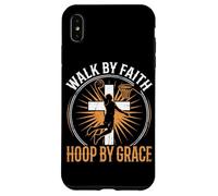 Walk By Faith Hoop By Grace Christian Basketball Case for iPhone XS Max