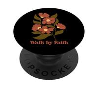 Walk by Faith Jesus Christ Faith Christianity PopSockets Adhesive PopGrip