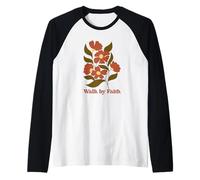 Walk by Faith Jesus Christ Faith Christianity Raglan Baseball Tee