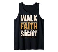 Walk By Faith Not By Sight 2 Corinthians 5:7 Christian Tank Top