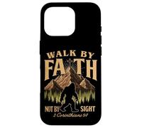 Walk by Faith Not by Sight 2 Corinthians Christian Bigfoot Case for iPhone 16 Pro
