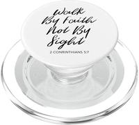 Walk By Faith Not By Sight Bible Verse Women Luke Scripture PopSockets PopGrip for MagSafe