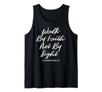 Walk by Faith Not by Sight Bible Verse Women Luke Scripture Tank Top