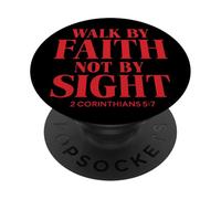 Walk by faith, not by sight Christian Quote The Bible PopSockets Adhesive PopGrip