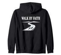 Walk By Faith Religious Beliefs Inspiration Zip Hoodie