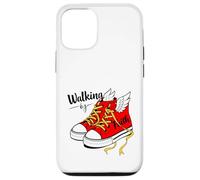 Walk by Faith - Winged Sneaker, Christian Belief Graphic Art Case for iPhone 12/12 Pro