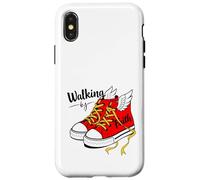 Walk by Faith - Winged Sneaker, Christian Belief Graphic Art Case for iPhone X/XS
