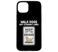 Walk Dogs Not Straight Lines Keep Of The Grass Dogs Lover Case for iPhone 15 Plus