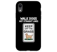 Walk Dogs Not Straight Lines Keep Of The Grass Dogs Lover Case for iPhone XR