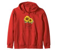 Walk Faith Not By Sight Sunflower Faith Beautiful Verse Zip Hoodie