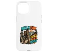 Walk Far Hear Less Noise Outdoor Adventure Design Case for iPhone 15