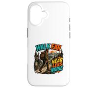 Walk Far Hear Less Noise Outdoor Adventure Design Case for iPhone 16