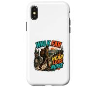 Walk Far Hear Less Noise Outdoor Adventure Design Case for iPhone X/XS