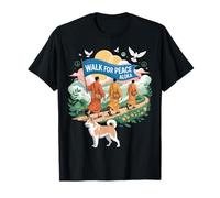 Walk for Peace Aloka Buddhist Monks Journey T-Shirt