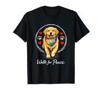 Walk for Peace Cute Adorable Dog Global Unity Movement T-Shirt