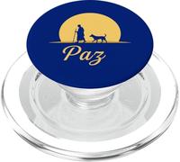 Walk for Peace Monks with Aloka Dog Monks Minimalist Zen PopSockets PopGrip for MagSafe
