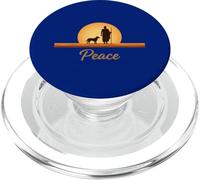 Walk for Peace Monks with Aloka Dog Monks Minimalist Zen PopSockets PopGrip for MagSafe