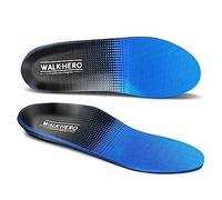 WALK·HERO COMFORT AND SUPPORT Plantar Fasciitis Pain Relief Insoles High Arch Orthotic Shoes Inserts, Relieve Flat Feet Foot Fatigue (Mens 10-10 1/2 | Womens 12-12 1/2, Blue)