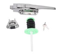 Walk in Cooler Door Handle, Secure Anti Theft Freezer Door Latches Heavy Duty Freezer Doors Handle with Lock and Keys for Freezers, Ovens, Supermarket