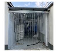 Walk-In Cooler Door Strip Curtain Kit - 2.0mm PVC Thermal Insulation Anti-Scratch Curtain for Warehouse Cold Room Chiller Butcher Industrial Use (0.9x2.2m/2.95x7.2ft)