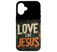Walk in Faith and Love Like Jesus Costume for Man and Woman Case for iPhone 16