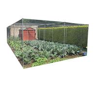 Walk in Fruit or Vegetable Cage Kit Includes Door H2 x W1.5 x L4 Black Bird Netting, Pegs and Clips