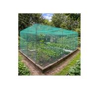 Walk in Fruit or Vegetable Cage Kit Includes Door H2 x W1.5 x L4 Green Soft Butterfly Netting, Pegs and Clips