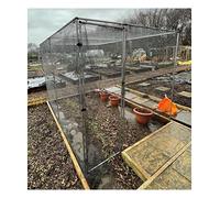 Walk in Fruit or Vegetable Cage Kit Includes Door H2 x W2 x L3 Green Soft Butterfly Netting, Pegs and Clips