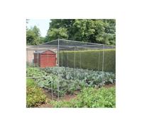 Walk in Fruit or Vegetable Cage Kit Includes Door H2 x W2 x L6 Black Bird Netting, Pegs and Clips