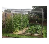 Walk in Fruit or Vegetable Cage Kit Includes Door H2 x W2 x L6 Green Bird Netting, Pegs and Clips