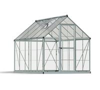 6' x 10' Palram Canopia Hybrid Walk In Silver Polycarbonate Greenhouse (1.85m x 3.06m)