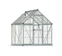 6' x 6' Palram Canopia Hybrid Silver Polycarbonate Greenhouse (1.85m x 1.86m)