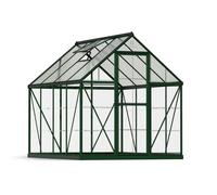 Walk-in Greenhouse kit 6x8 Polycarbonate Rust-resistant Aluminium Frame Hybrid