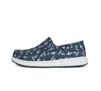 Walk in PITAS Bones | Men's Loafers | Casual Boat Shoes | Summer Sneakers | Casual Shoes | PITAS Shoes for Men, Navy, White, 8 UK