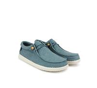 WALK IN PITAS | WP150 WALLABI Washed | Men's Loafers | Casual Boat Shoes | Summer Sneakers | Casual and Comfortable Men's Shoes | PITAS Shoes for Men, Aqua, 7 UK
