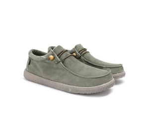 WALK IN PITAS | WP150 WALLABI Washed | Men's Loafers | Moccasins | Casual Boat Shoes | Slip-On Shoes | Slip-on Canvas Loafers | Casual Trainers | Walkinpitas Footwear | Kaki Women UK 6